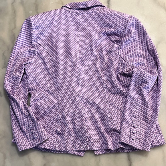 CAbi Purple Diamond-Pattern Blazer - Picture 3 of 7